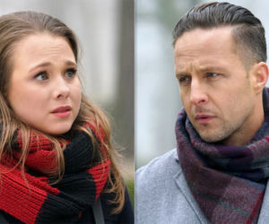 Barwy szczęścia.  Jowita (Magdalena Żak) i Sebastian (Kacper Krupski)