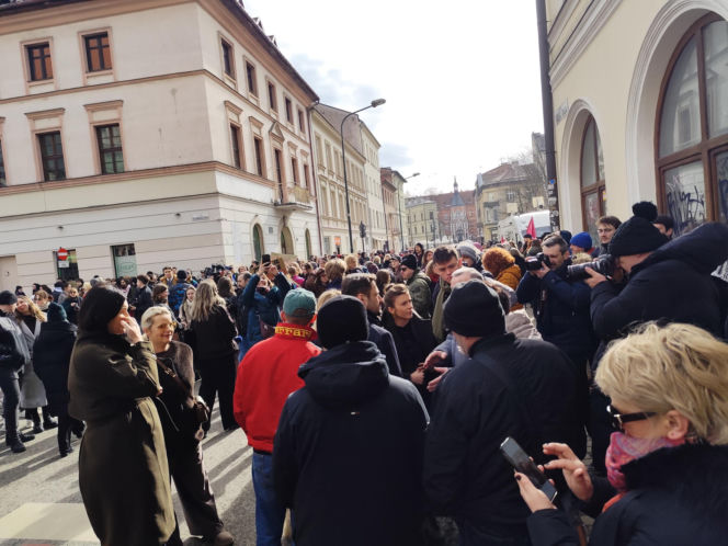 Kraków. Protest przeciwko budowie hoteli na Kazimierzu
