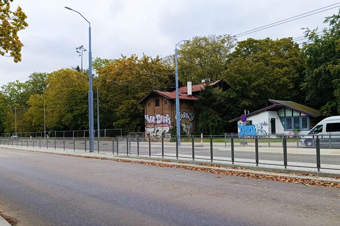 Spalony "domek grabarza" na Pomorzanach