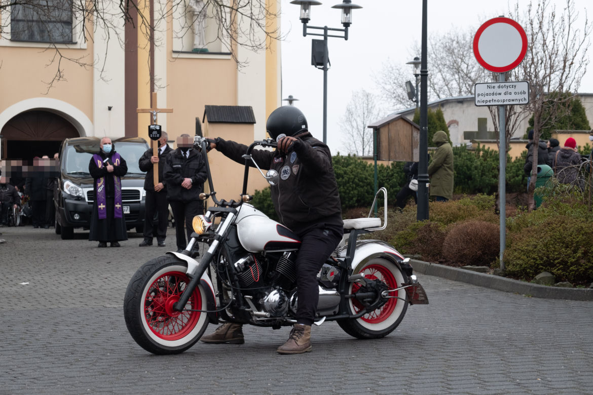 Pogrzeb Janusza motocyklisty