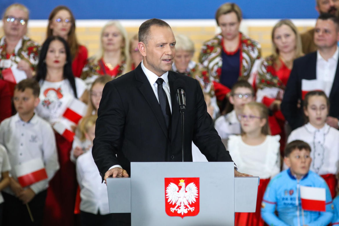 Karol Nawrocki odwiedził Kulesze Kościelne na Podlasiu
