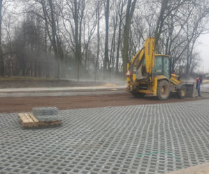 Dobiega końca budowa ronda w Rudzie Śląskiej. Inwestycja powstaje w ciągu ulicy Wolności