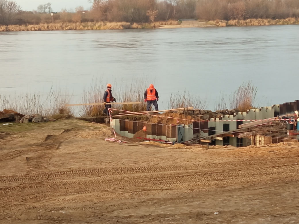 Budowa slipu nad Wisłą w Grudziądzu