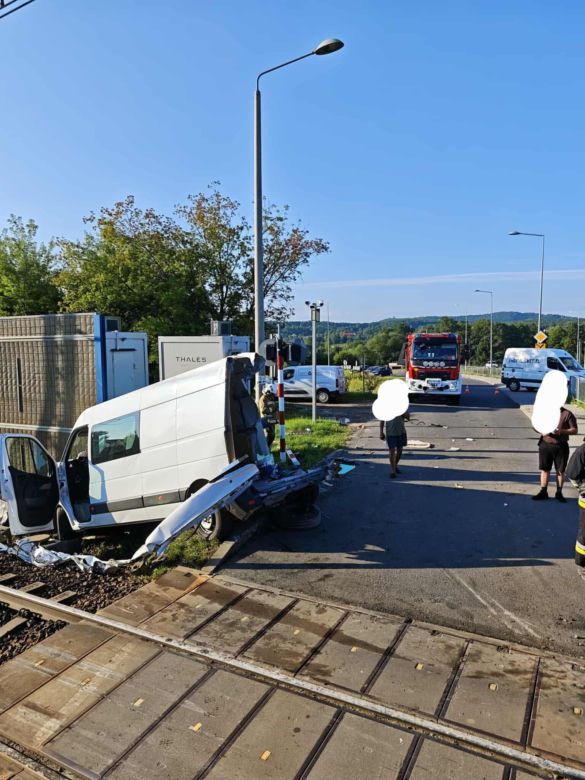Wypadek na przejeździe kolejowym w Woli Filipowskiej
