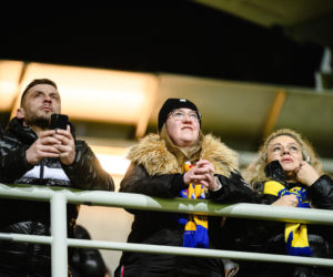 Arka Gdynia - Lechia Gdańsk: Zdjęcia kibiców z derbów Trójmiasta w ramach 23. kolejki PKO BP Ekstraklasy