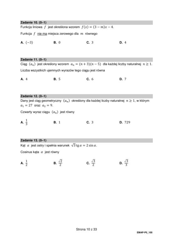 Matura 2025 - matematyka