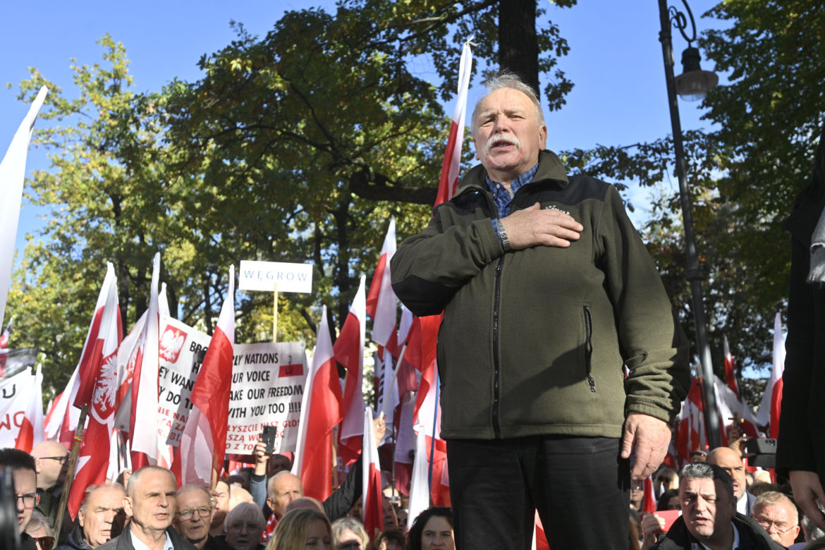 Protest pod TK. Kaczyński