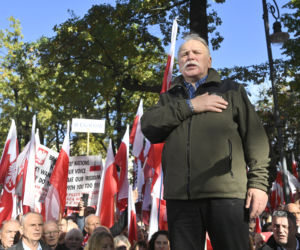 Protest pod TK. Kaczyński