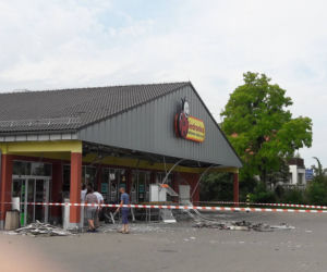 Tak wygląda miejsce po wybuchu bankomatu