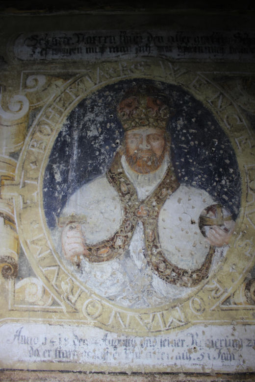Pałac w Strudze – portret Karola IV przed renowacją