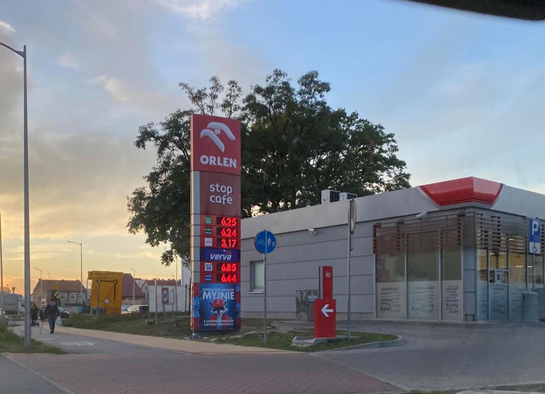  Ceny paliwa w październiku 2023 w Zielonej Górze 