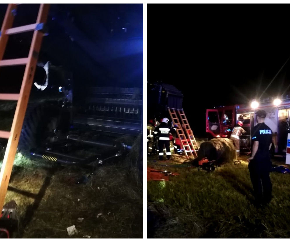 Makabryczny wypadek podczas prac polowych. Belownica wciągnęła mężczyznę [FOTO]