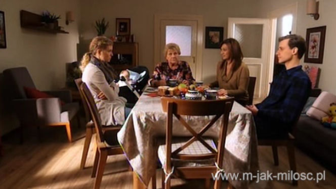 M jak miłość, Katarzyna Maj (Grażyna Strachota), Darek (Marcel Sabat), Barbara (Teresa Lipowska), Natalka (Marcjanna Lelek)