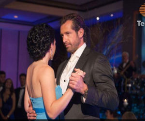 UKRYTA MIŁOŚĆ: Luciana (Zuria Vega) i Rodrigo (Gabriel Soto) na balu