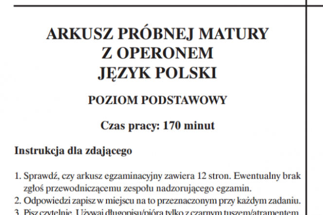 Próbna matura arkusze i odpowiedzi