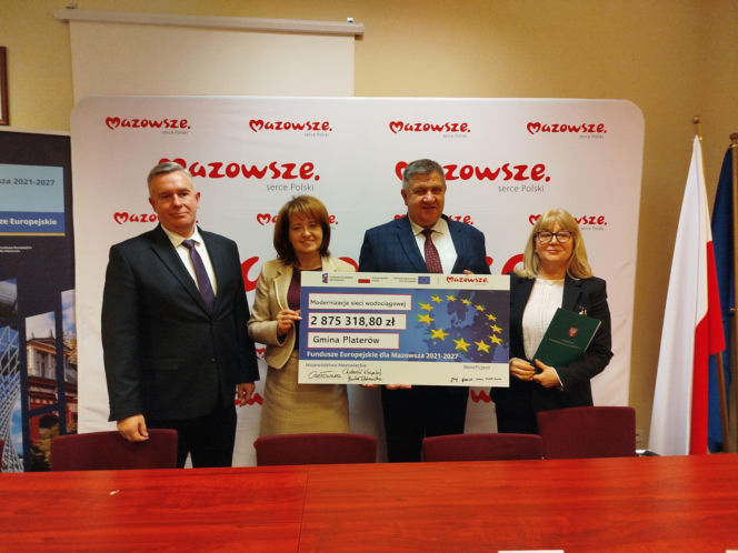 Ponad 13,7 mln zł z UE na modernizacje sieci wodociągowych w gminach Zbuczyn, Bielany i Platerów