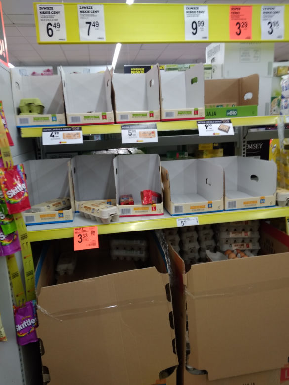 Oblężenie w radomskich sklepach z powodu koronawirusa 