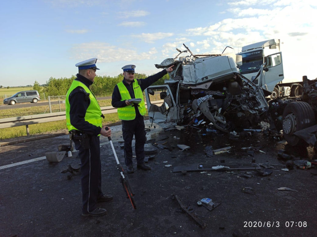 Wypadek TIR-ów na S5 