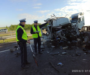 Wypadek TIR-ów na S5 