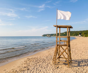 Sinice Międzyzdroje. Czy w Międzyzdrojach można się kąpać 05.08? Flaga, warunki pogodowe