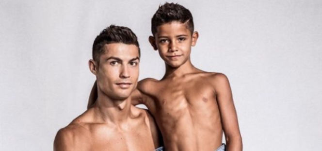 Cristiano Ronaldo - syn poszedł w ślady ojca. Niesamowite wideo z boiska! 