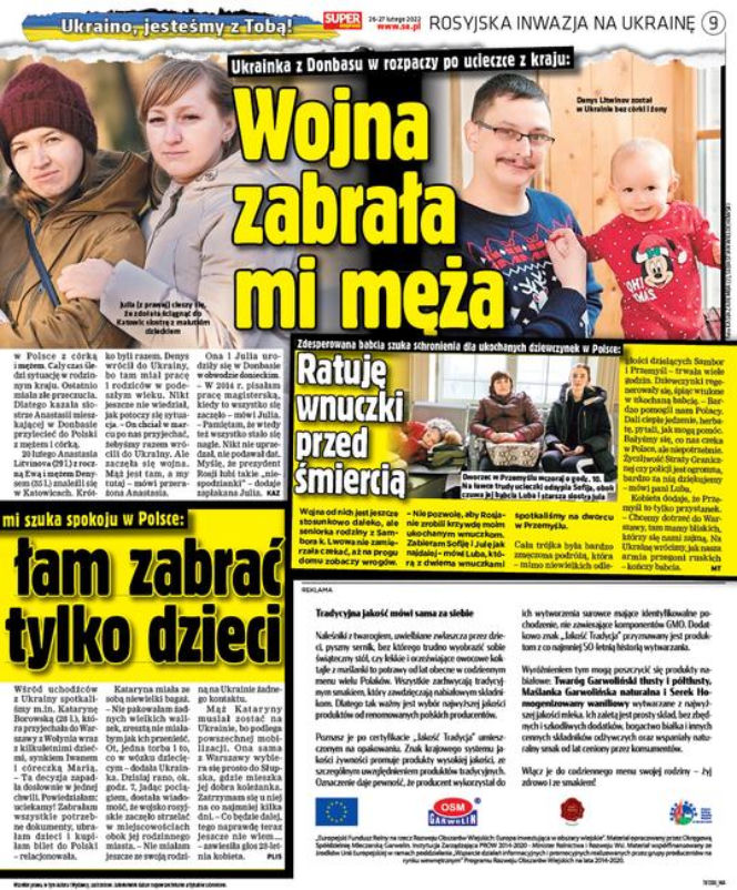 Pierwsze dni wojny w Ukrainie. Tak relacjonowaliśmy je w "Super Expressie"