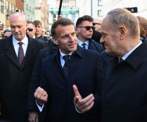 Emmanuel Macron już w Gdańsku i wzbudza ogromne zainteresowanie!