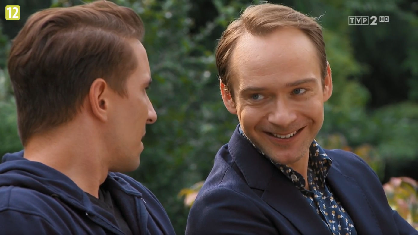 Barwy szczęścia, odc. 2564: Tomasz Kępski (Jakub Sokołowski), handlarz organami Michał Tarski (Hubert Podgórski)