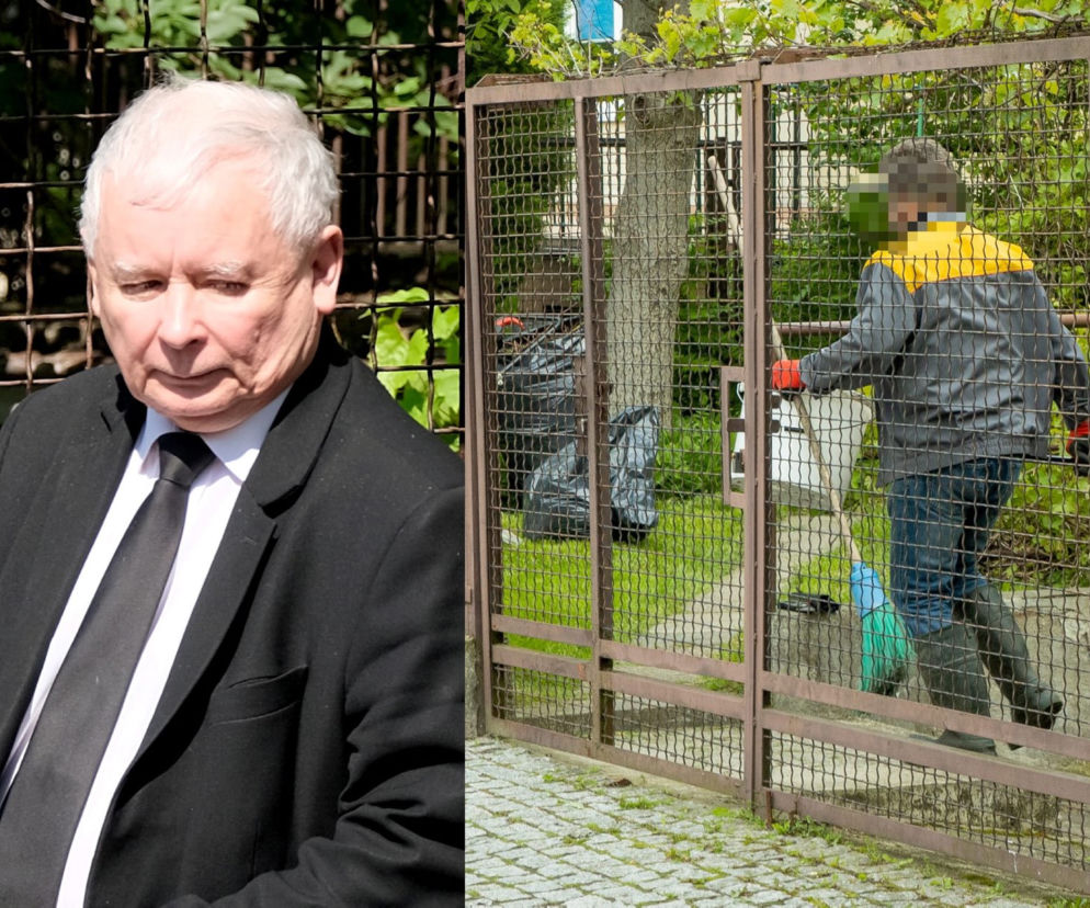 Porządki na posesji Jarosława Kaczyńskiego
