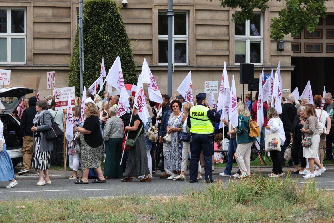 Protest nauczycieli w Warszawie (1.09.2025)