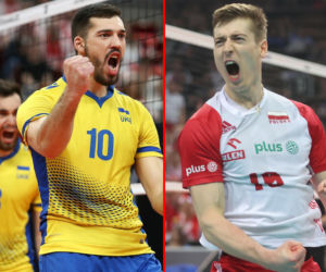 Mecz Polska – Ukraina. Dwóch Semeniuków po obu stronach siatki