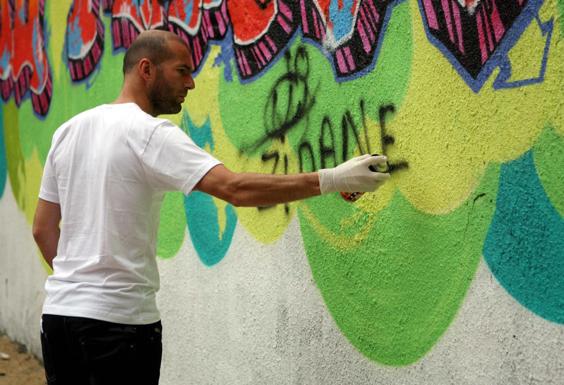 Zinedine Zidane na Pradze-Północ