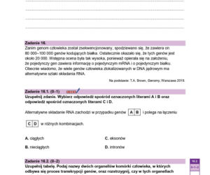 Matura 2026 biologia poziom rozszerzony - arkusz CKE
