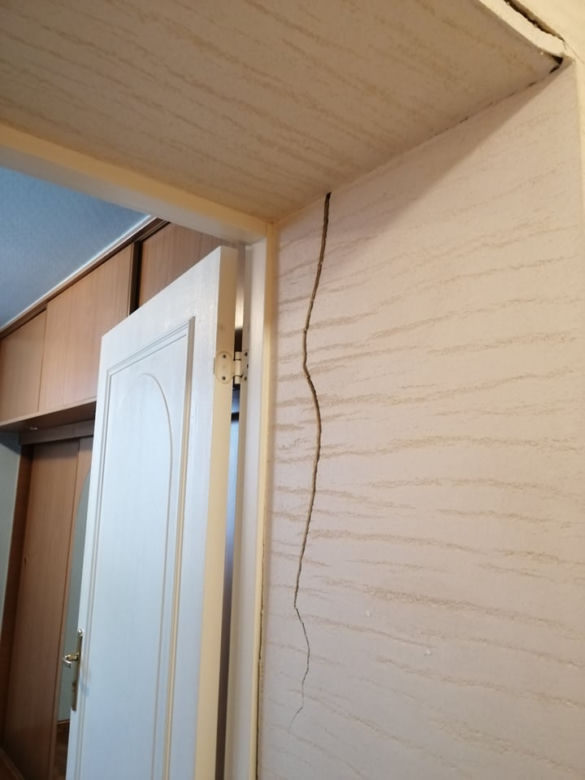 Zniszczenia w domu pana Mieczysława na ul. Górczniej w Trzebini
