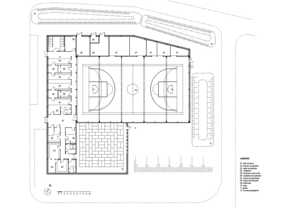 Kompleks budynków edukacyjnych w Ville-du-Bois