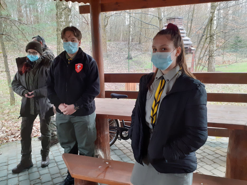 Czuwam dla Ziemi - akcja sprzątania uroczyska Sekuła przez harcerzy w Siedlcach 22.04.2021