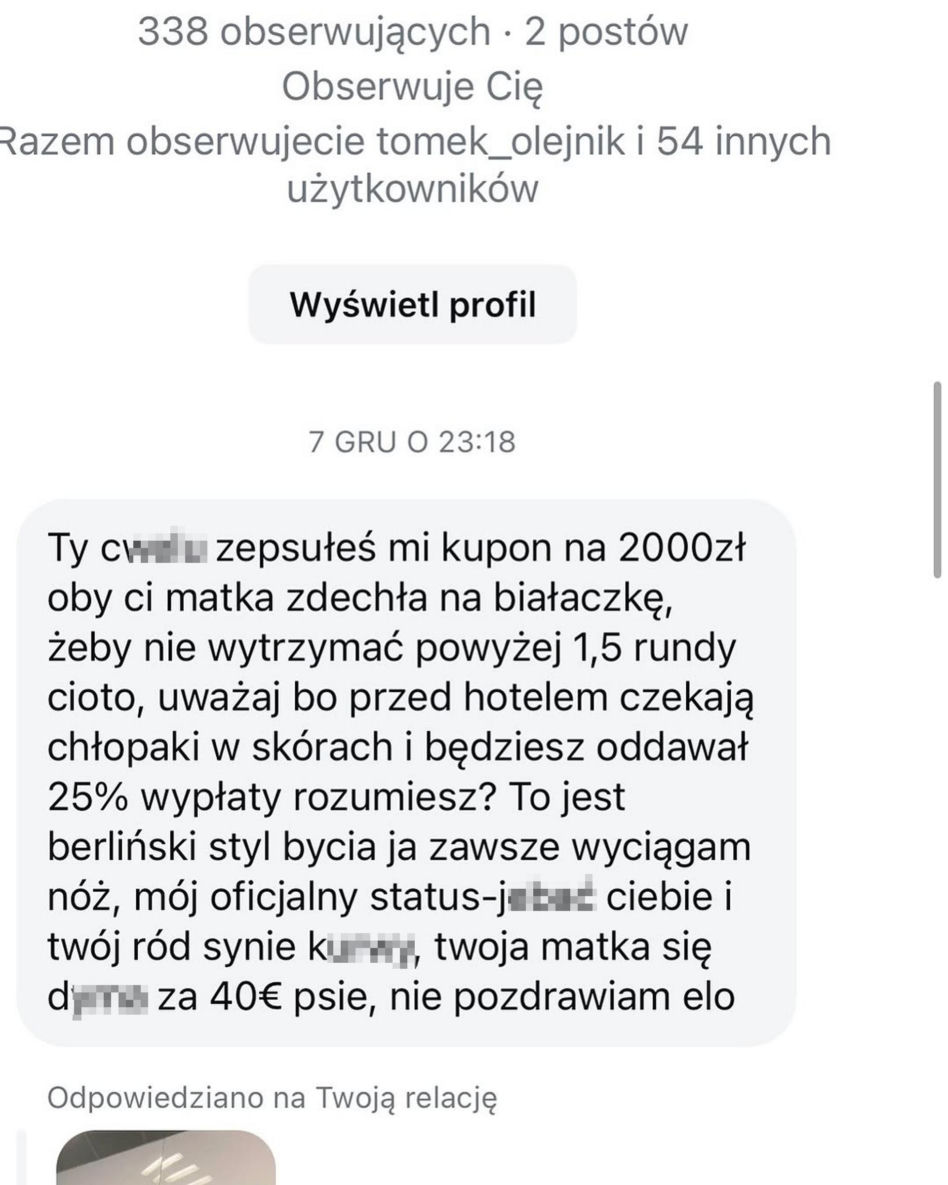 Jakub Rzeźniczak zgłosił hejtera na policję. Opublikował wiadomości z groźbami
