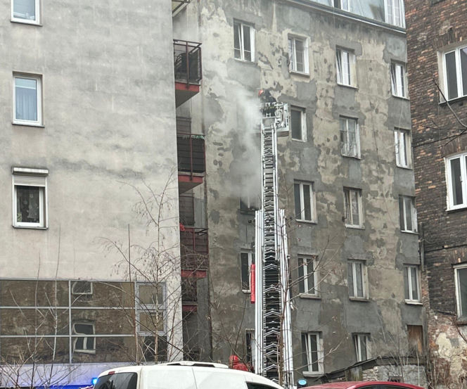 Pożar mieszkania przy ul. Wileńskiej (29.12.2025)