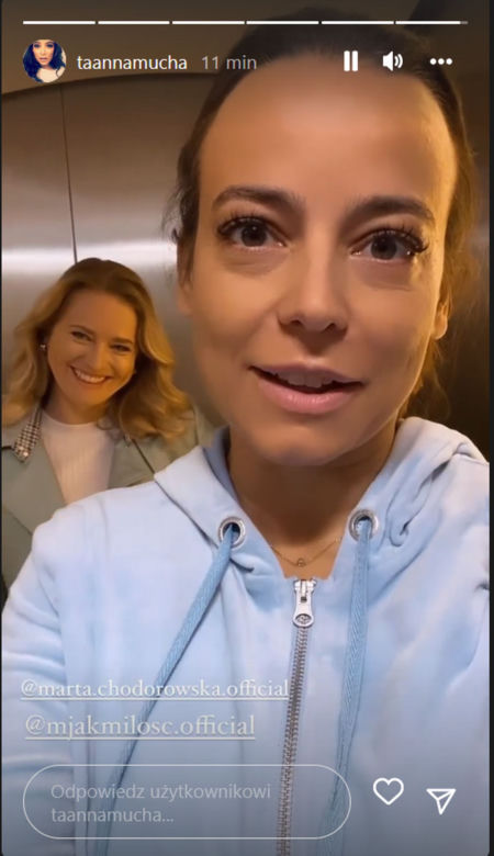 M jak miłość na planie 1681 odcinka. Magda (Anna Mucha), Julia (Marta Chodorowska)