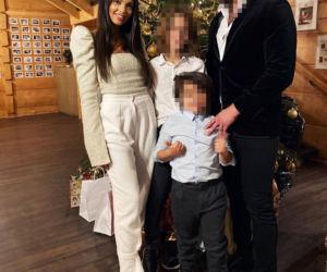 Klaudia El Dursi z rodziną