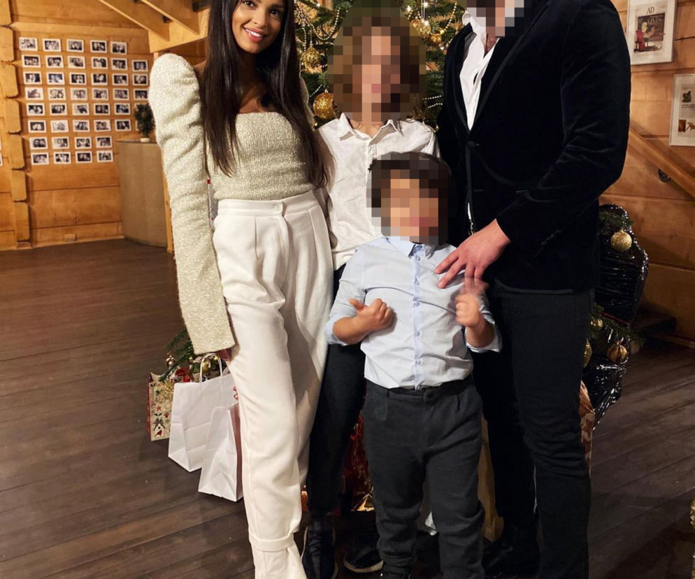 Klaudia El Dursi z rodziną