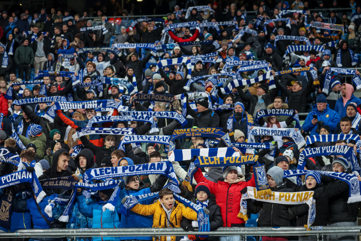 Lech Poznań - GKS Katowice. Kibice na meczu PKO BP Ekstraklasy