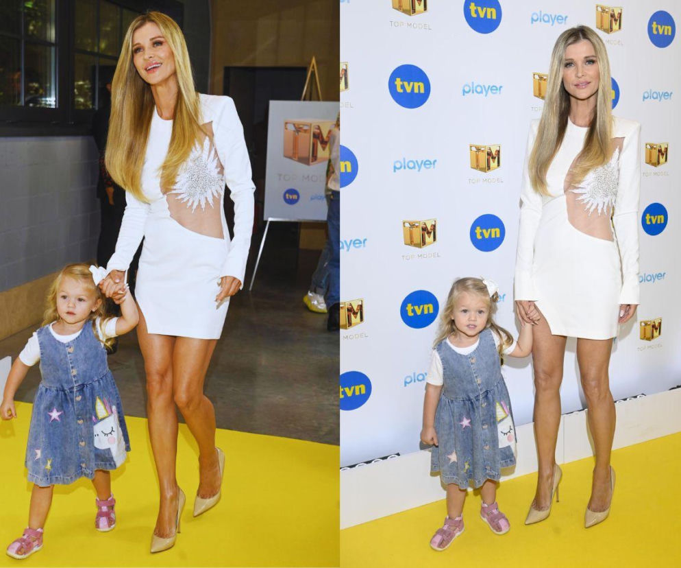 Joanna Krupa z córką na ściance. O podejściu modelki do edukacji dziecka przeczytasz na SE.