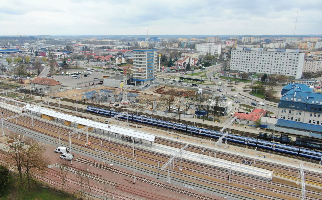 Nowy peron na stacji Olsztyn Główny gotowy. PKP pokazały zdjęcia