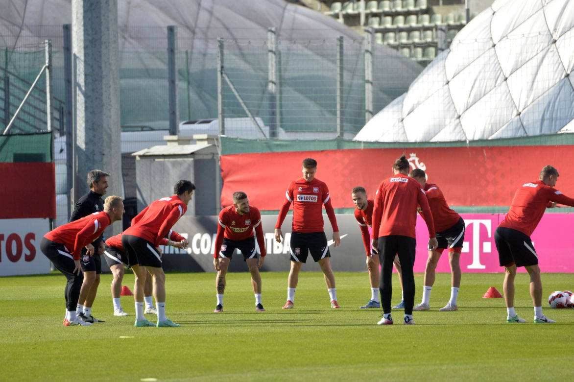 Trening reprezentacji na stadionie Legii