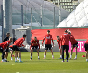 Trening reprezentacji na stadionie Legii