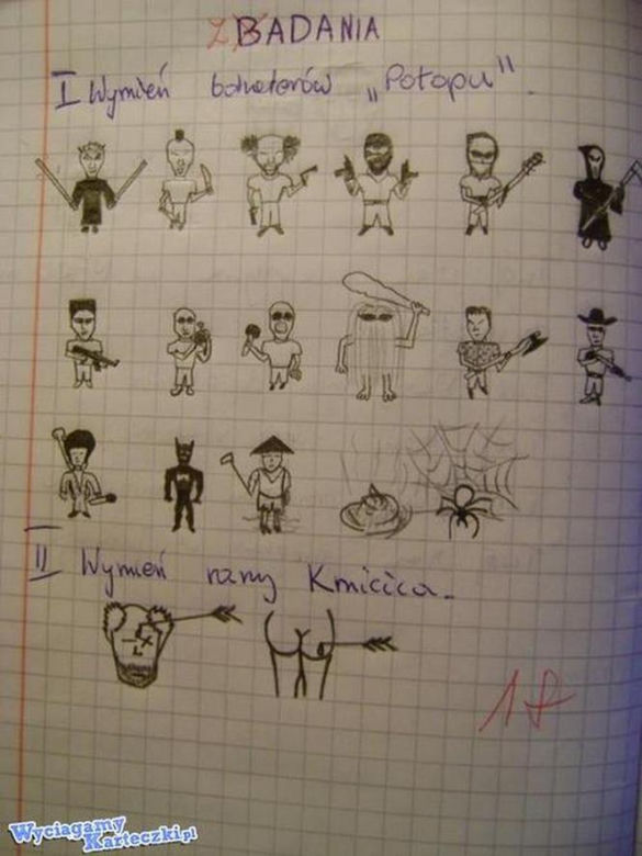 Nauczyciel płakał, jak sprawdzał. To wciąż humor ze szkolnych zeszytów, czy już groza?