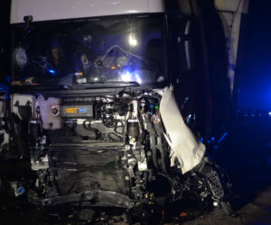 Wypadek ciężarówki na A1 pod Włocławkiem
