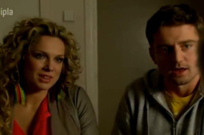 PRZYJACIÓŁKI 2 sezon odc. 20. PATRYCJA (Joanna Liszowska), MICHAŁ (Marcin Rogacewicz)