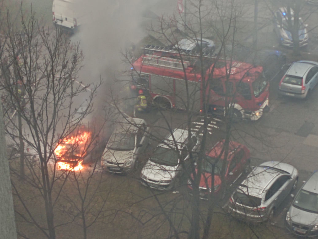 Pożar przy ul. Łukowej 1